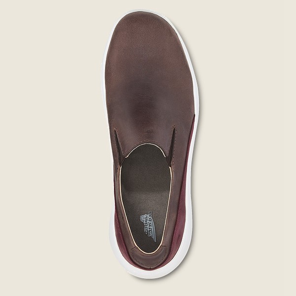 Red Wing Slip-On Bayan - Comfortpro - Safety Toe - Koyu Kahverengi - 69WPQLCYT